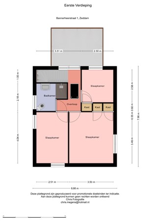 Floorplan - Bannerheerstraat 1, 7038 AH Zeddam